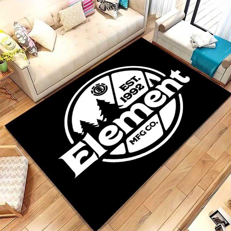 Boardsport Logo E-Element Skateboards Soft Non-Slip Large Area Rug for Living Room,Bedroom Carpet Mat for Sofa,Home Decor Gift