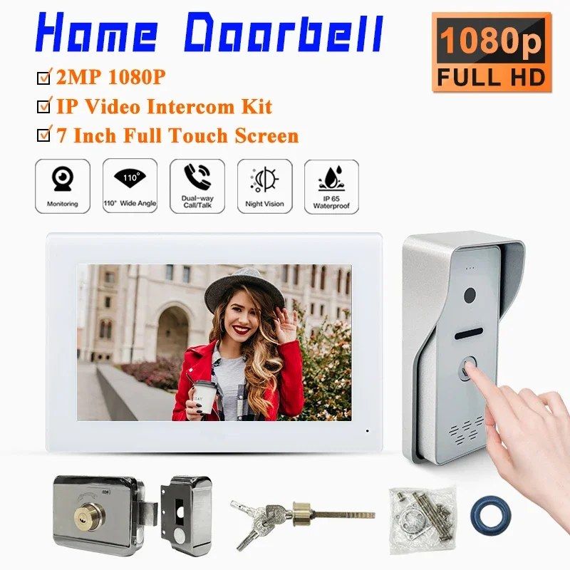 

Top Sale One Key to Call Smart Doorbell Visualizable IP Digital Video Door Phone 2 Way Intercom Visiophone