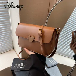 Borsa a tracolla da donna Disney Mickey nuova moda borsa da donna di alta qualità tinta unita Versatile borsa da donna multifunzionale