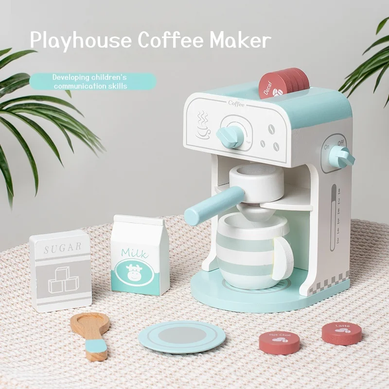 Zestaw do zabawy w parzenie kawy: Zabawaj jako sklepikarz i rob kawę – dzieci się zabawiają interaktywnie!