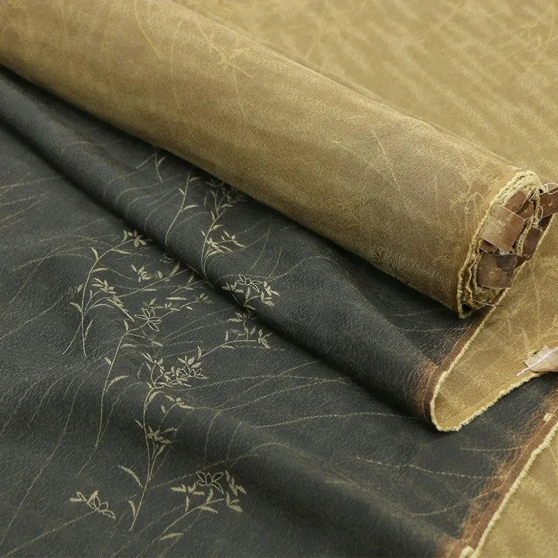 Ini adalah kain desainer yang berwarna-warni dan berbahan sutra jacquard kain kasa wangi ramie.