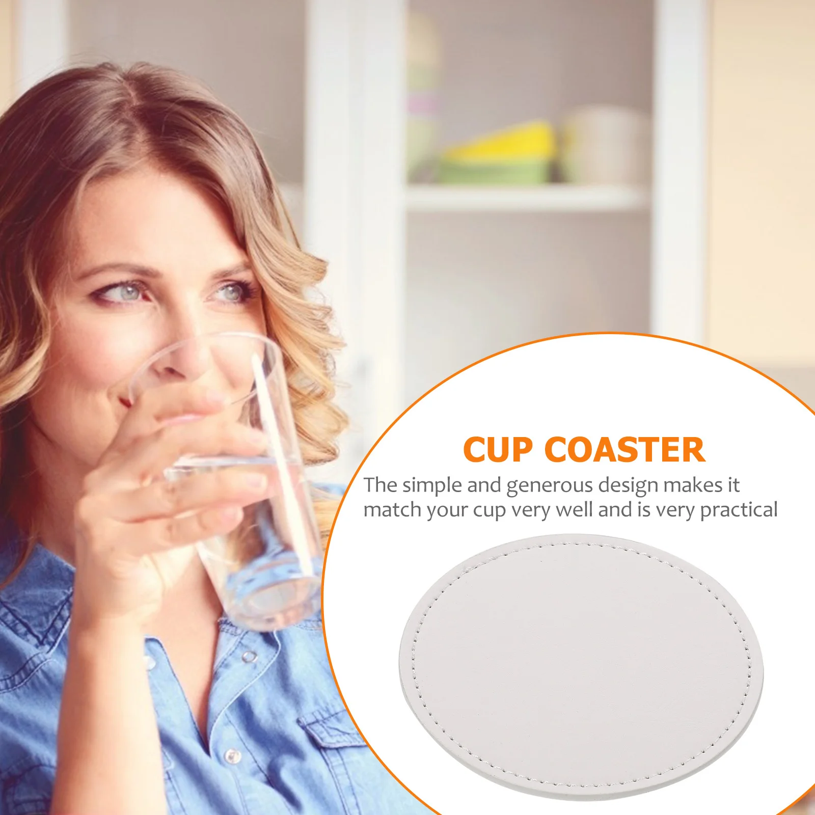 

Cup Coasters 1Set Heat Insulation Pad Non-Slip Round Mats Home Decorative Tableware Cup Coaster Household Placemat