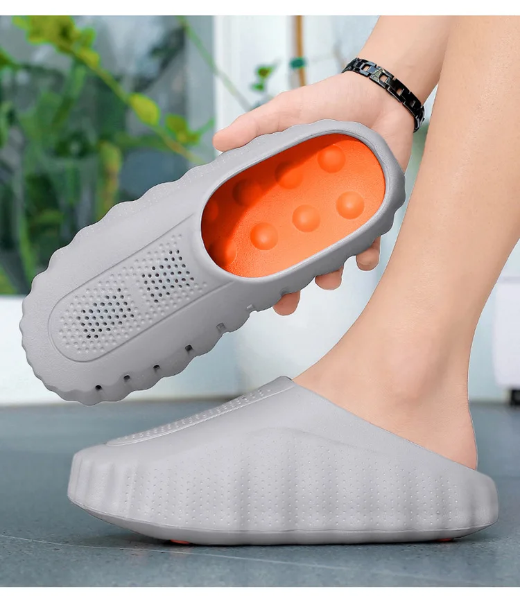 Herren-Massage-Hausschuhe, Indoor- und Outdoor-Sandalen, Strand-Sandalen, bequeme, weiche Pantoletten, Clogs, Freizeitschuhe, Herren- und Damenschuhe, Hausschuhe für den Sommer. – Detail 13