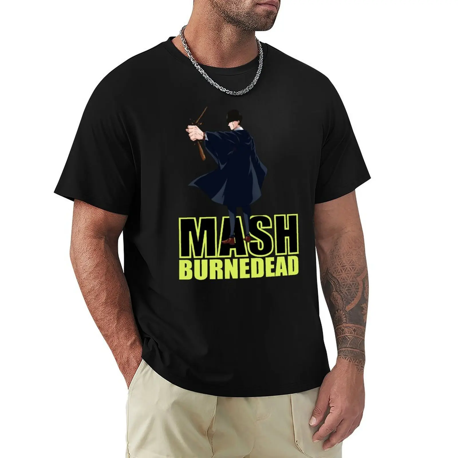 Mashle - Mash Burnedead T-Shirt Standard Fit Solid Tee Shirt