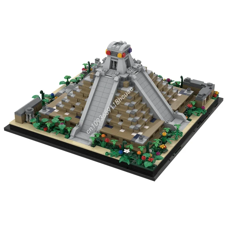 

1870pcs MOC Aztec Temple Architecture Building Blocks Christmas Premium Collector Edition Perfect for Adult Fans Education Gift