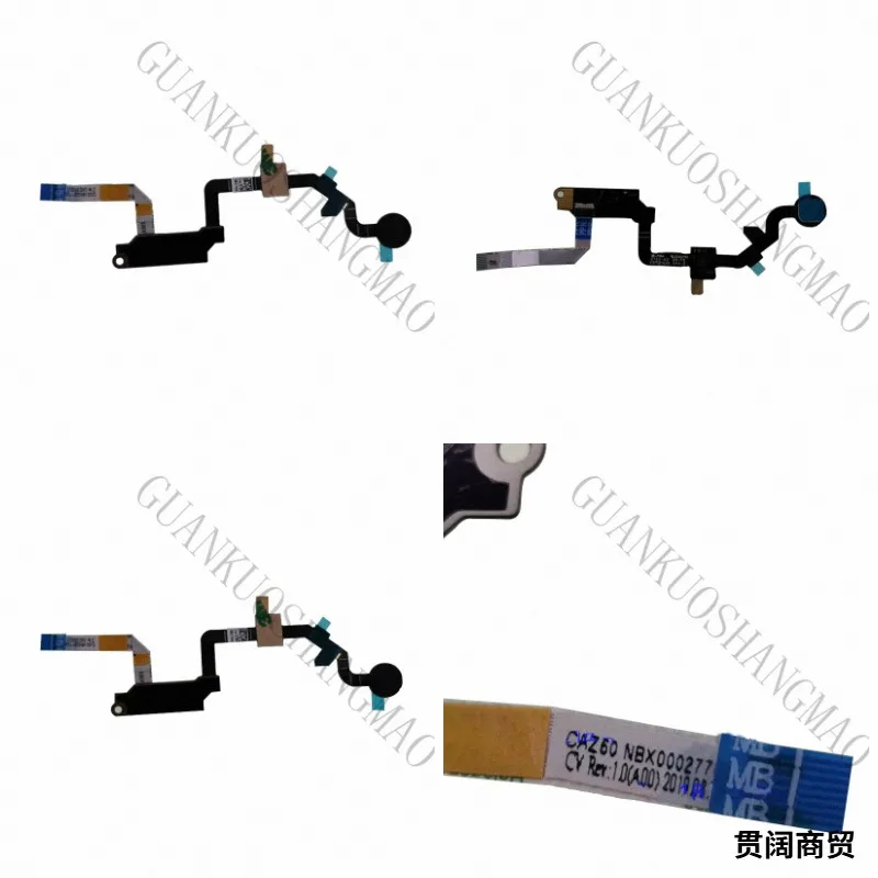 HJY...Suitable for Dell XPS13 9370 9380 fingerprint small motherboard power on/off button 08G74W