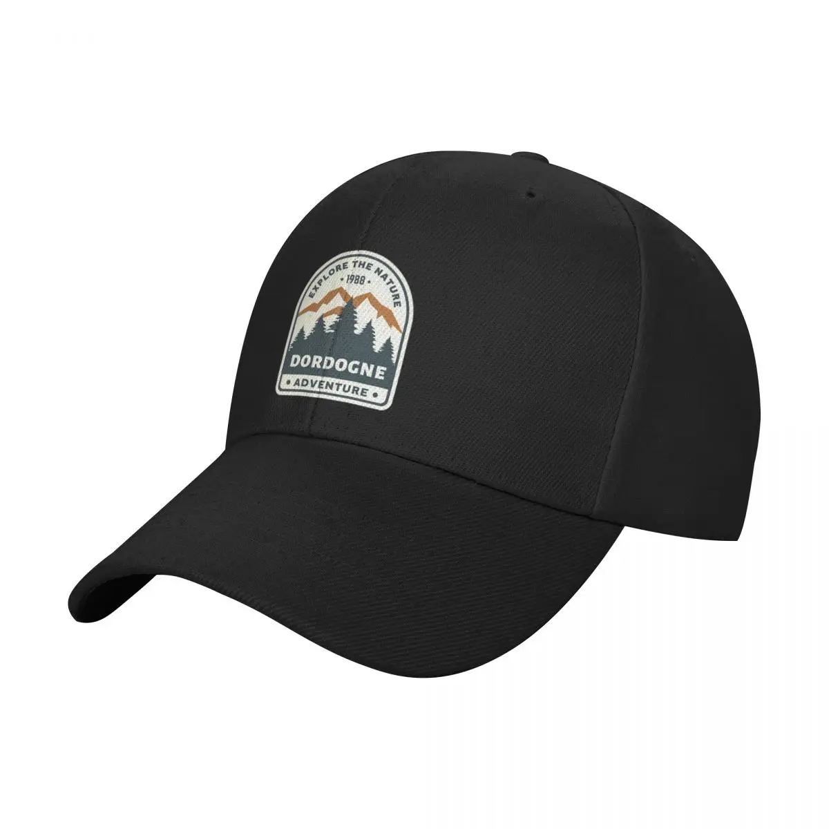 Fashion Explore The Nature Dordogne Adventure 1988 Retro Outdoors Design baseball cap Washed Denim Cap Sun Visor Cap