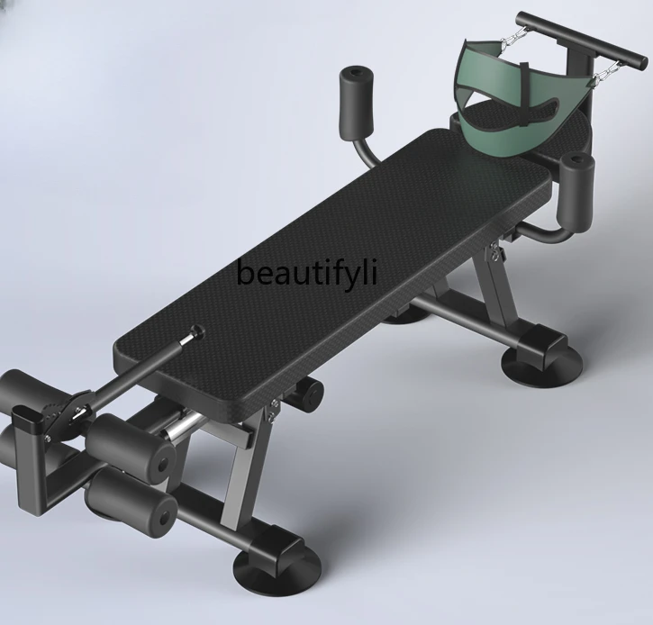 

Intelligent electric height-increasing leg stretcher fitness cervical and lumbar traction inverted handstand machine