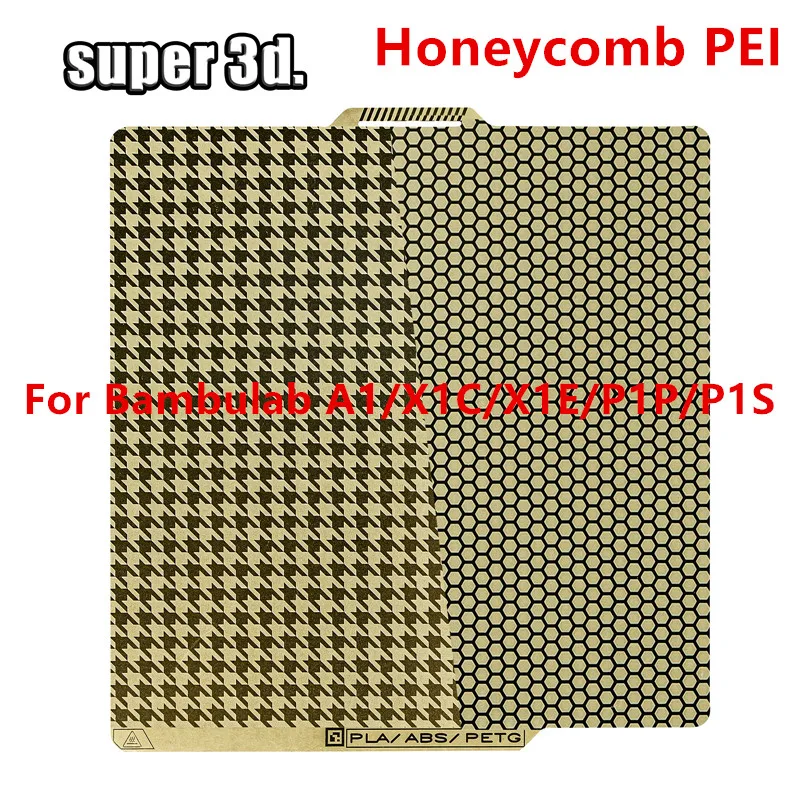 

2024 PEI Bambulab Build Plate 257x257 Пружинный стальной лист Peo Pey Sheet A1 X1C P1S сборная пластина 3d-принтер Bamboo Lab H1H Plate