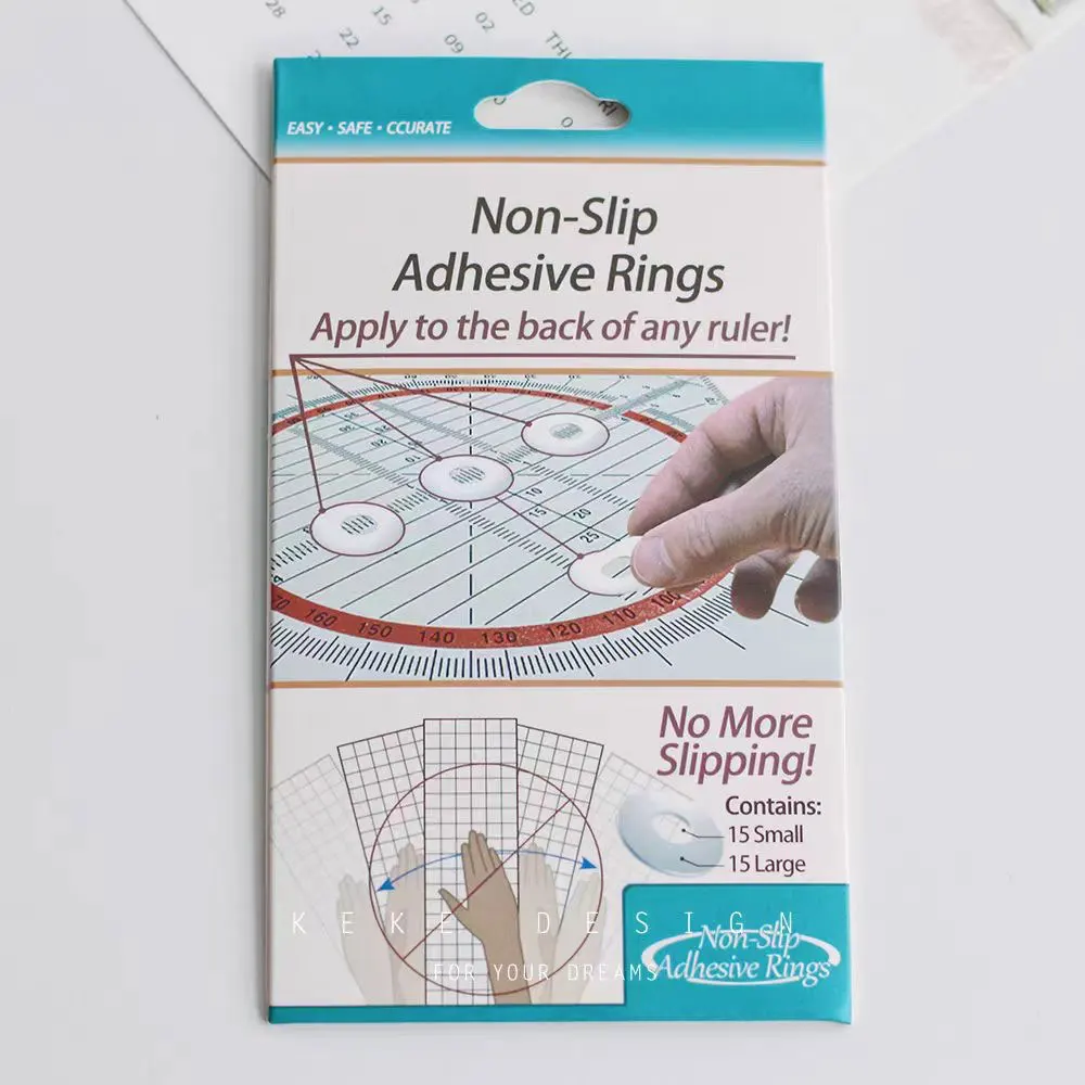 Non-slip Adhesive Grip Rings For Patchwork Rulers DIY