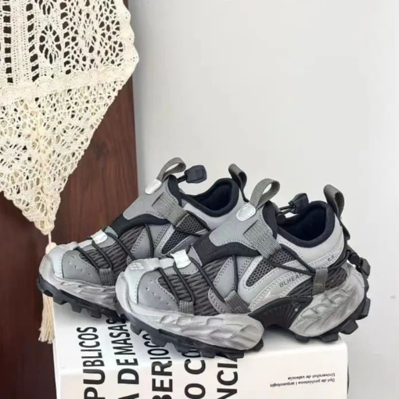 Kinder-Sneaker mit dicker, weicher Sohle, rutschfeste, leichte Laufschuhe für Kinder, 2026 brandneue, trendige Freizeitschuhe für Jungen und Mädchen. – Detail 6