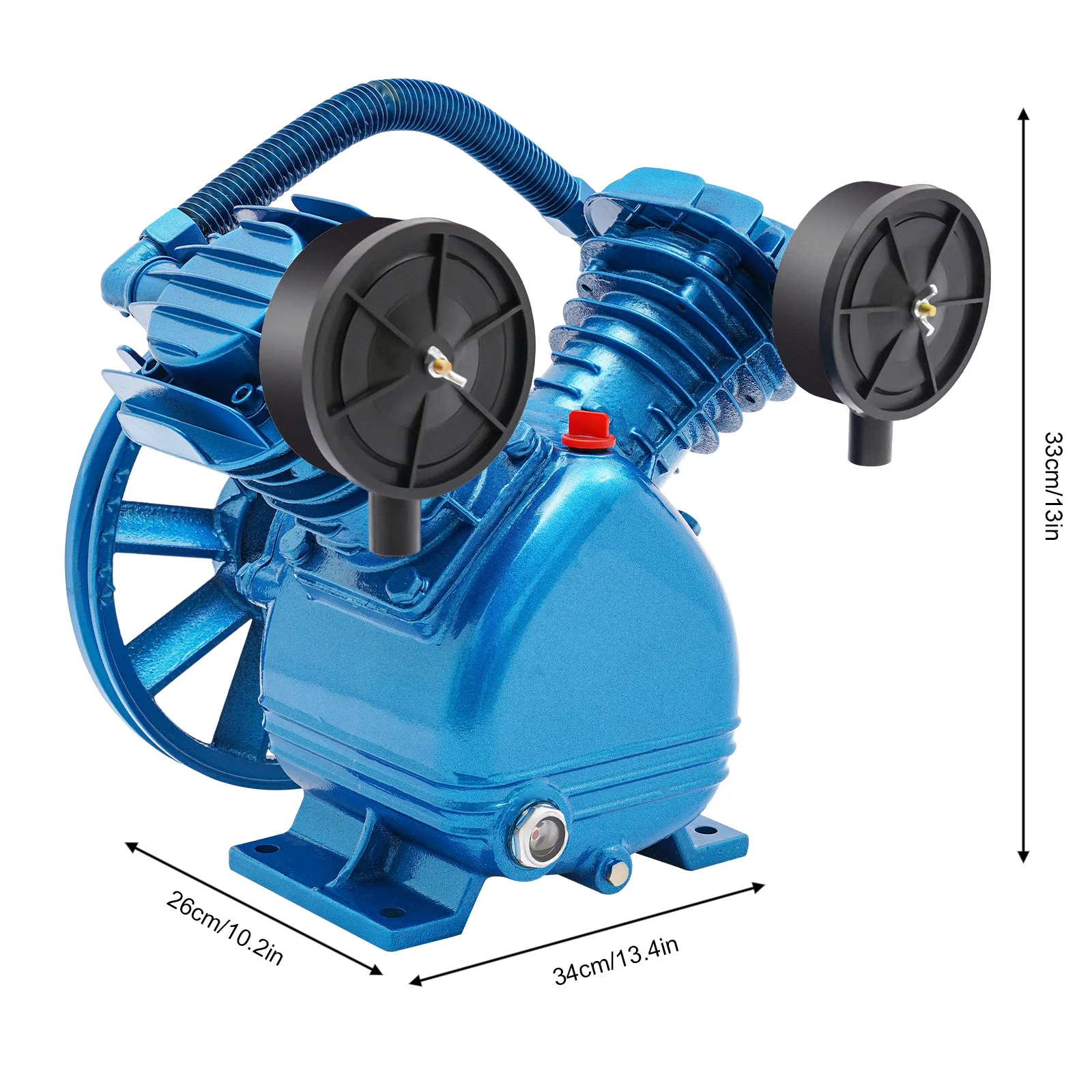 مضخة ضاغط الهواء 3HP 8.8CFM 115PSI مضخة هواء ضاغط حديد الزهر لورش العمل المرآب كفاءة قوية مستقرة