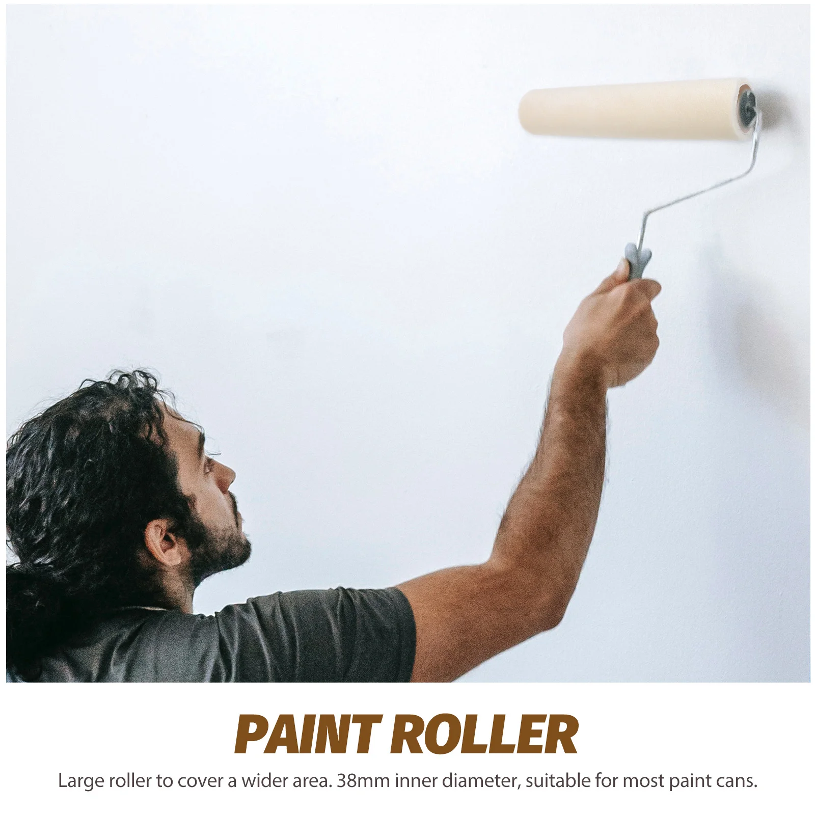 6 قطعة أغطية أسطوانة الطلاء مادة الصوف امتصاص قوي بكرة كبيرة قابلة للفصل لمستلزمات طلاء الجدران أدوات إصلاح المنزل #5