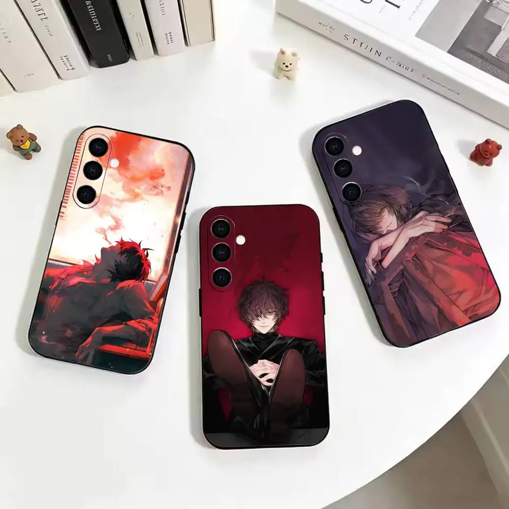 Towa Slow Damage Phone Case For Samsung Galaxy A73, A72,A70,A53,A52,A51,Soft Silicone Black Cover