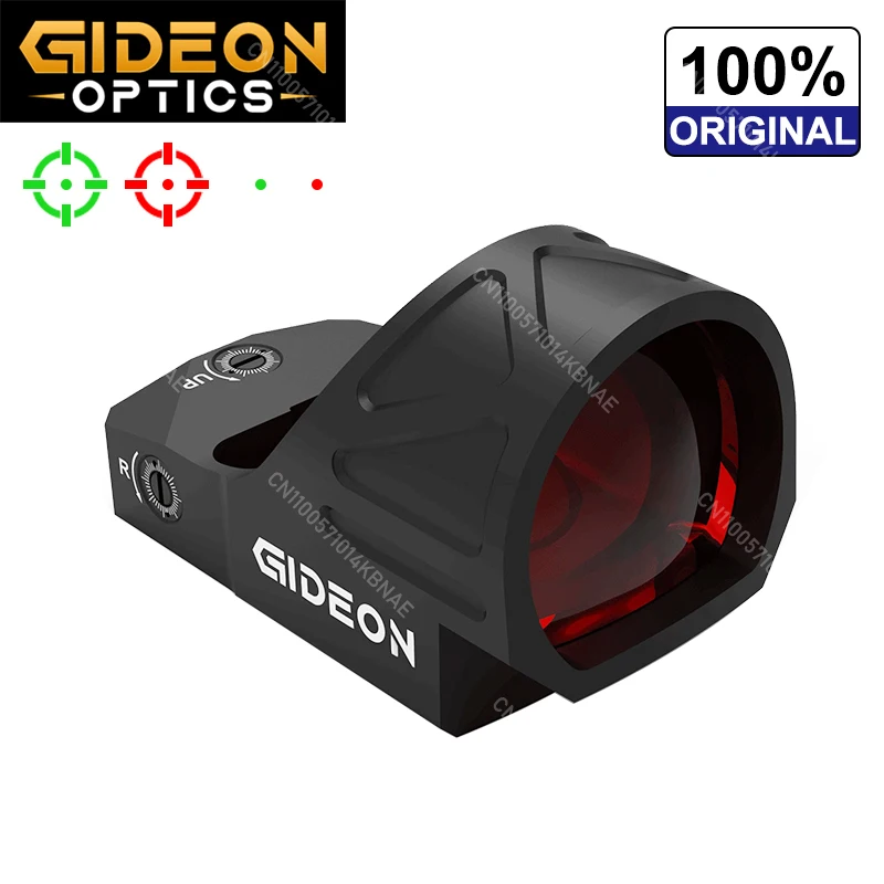 Original GIDEON OEMGA Red Dot Sight Parallax Free R*R Footprint Cut for Pistol Handgun Rifle Scope w/1913 Picatinny Rail Mount