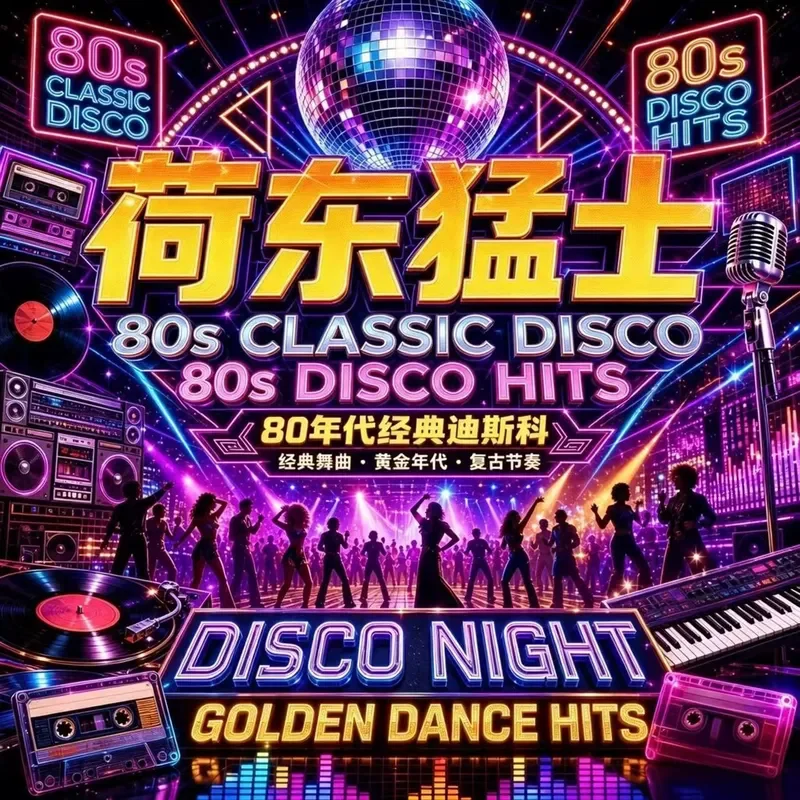 Hedong Warriors 80s Classic Disco U Disk Strong Rhythm Dynamic Retro Ballroom Car Music USB Drive