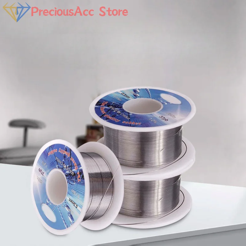 Línea de estaño de alta pureza, alambre de 0,3mm, carrete de flujo de soldadura, línea de soldadura, núcleo de colofonia de plomo, alambre de estaño para reparación de bajo punto de fusión