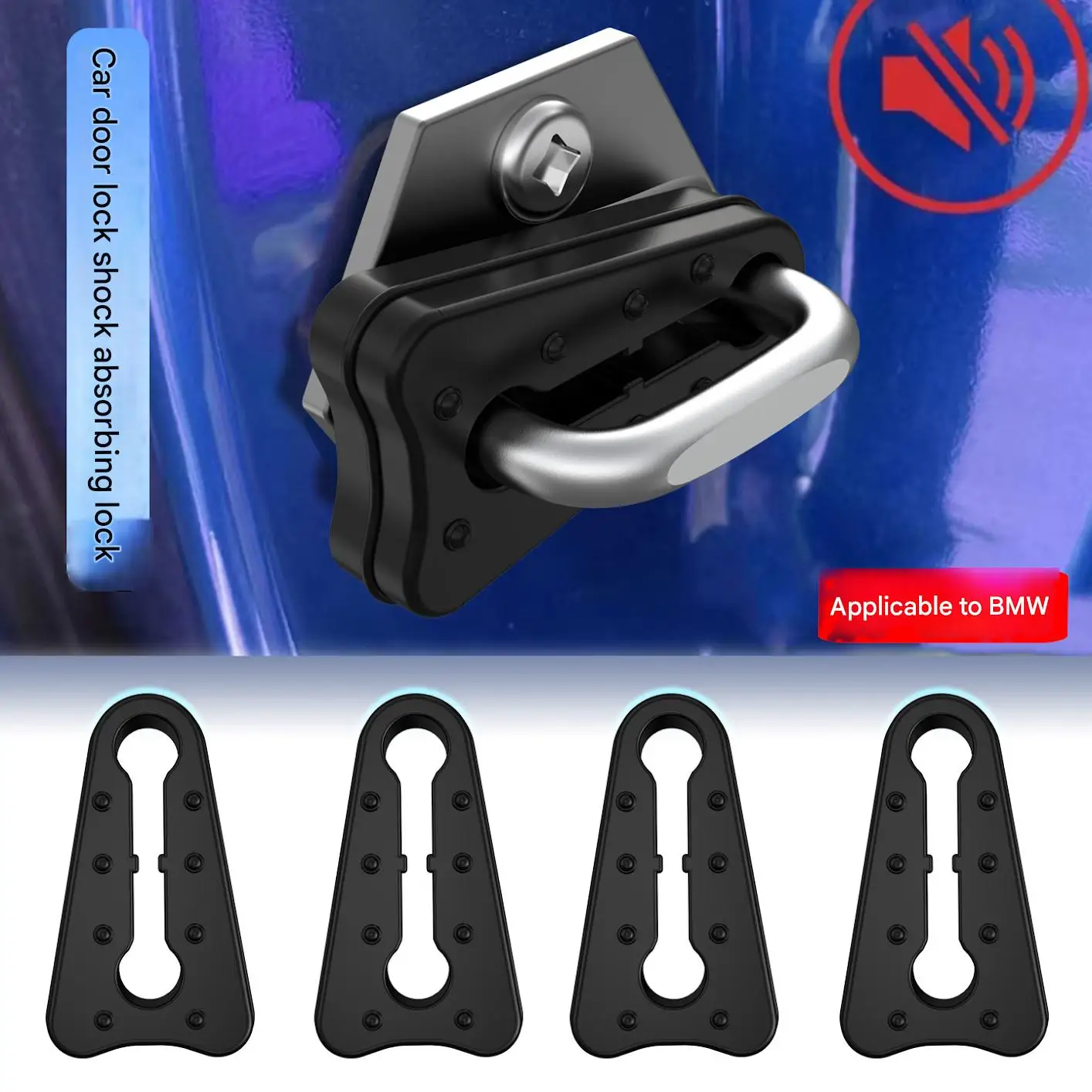 

4pcs Sound Damper Door Lock Buffer For Mini R60 R61 BMW 3 5 Series X1 X3 F30 F31X5 X6 F34 F35 E90 E91 E92 E93 Shock Absorber