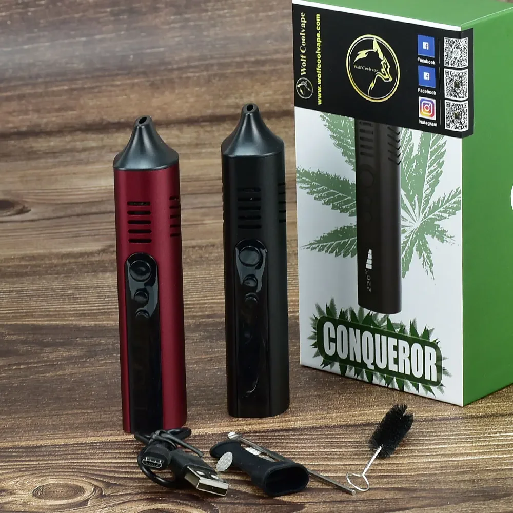 WolfCoolVape Conqueror Dry Herb Vaporizer Mod Kit | 2200mAh Temperature Adjustable Pen