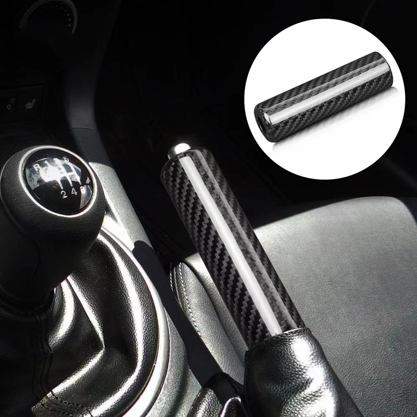 Interior Handbrake Handle Cover Hand Brake Grip Case Shell Trim For Mazda MX-5 2006-2015