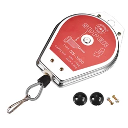 Uxcell Retractable Spring Balancer 3.3-6.6lbs Red Tool Holder with Fitting Accessory