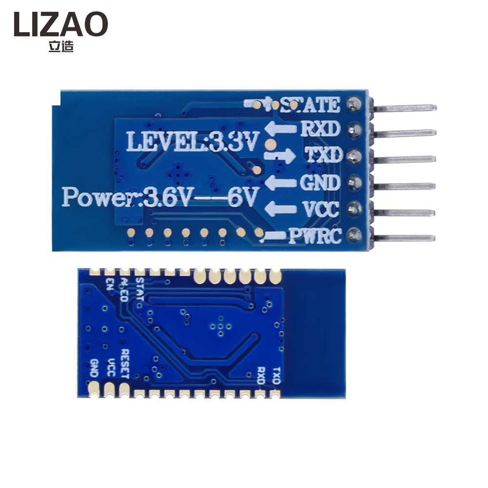 Модуль Bluetooth LIZAO JDY-33 с двумя режимами работы (SPP/C), совместимый с HC-05, HC-06, JDY-31, JDY-30, Bluetooth 3.0 (Slave)