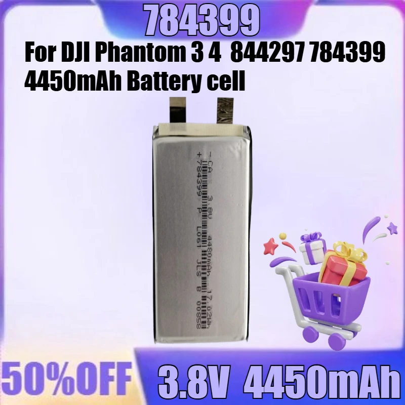

New 844297 784399 High quality Battery for DJI Phantom 3 4 844297 784399 4450mAh Battery cell Assemble