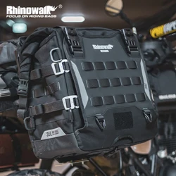 Rhinowalk Motorcycle Side Pannier Bag Waterproof 35L Anti-fall Motorbike Saddle Tail Rear Bag Travel Luggage Storage Bag