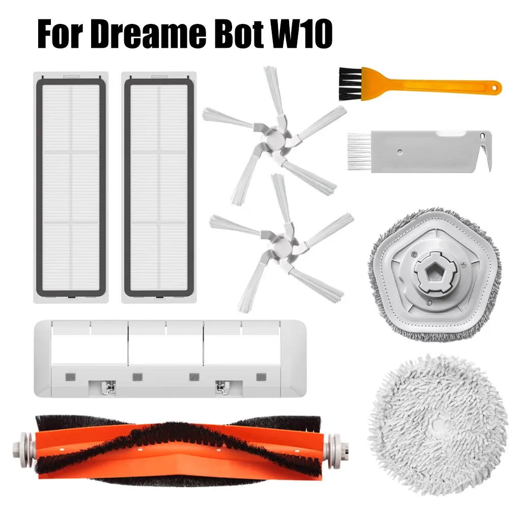 New Washable Hepa Filter Brush Replacement Accessories For Xiaomi Dreame Bot W10 Robot Vacuum Mop Main Brush Cleaner Spare Parts