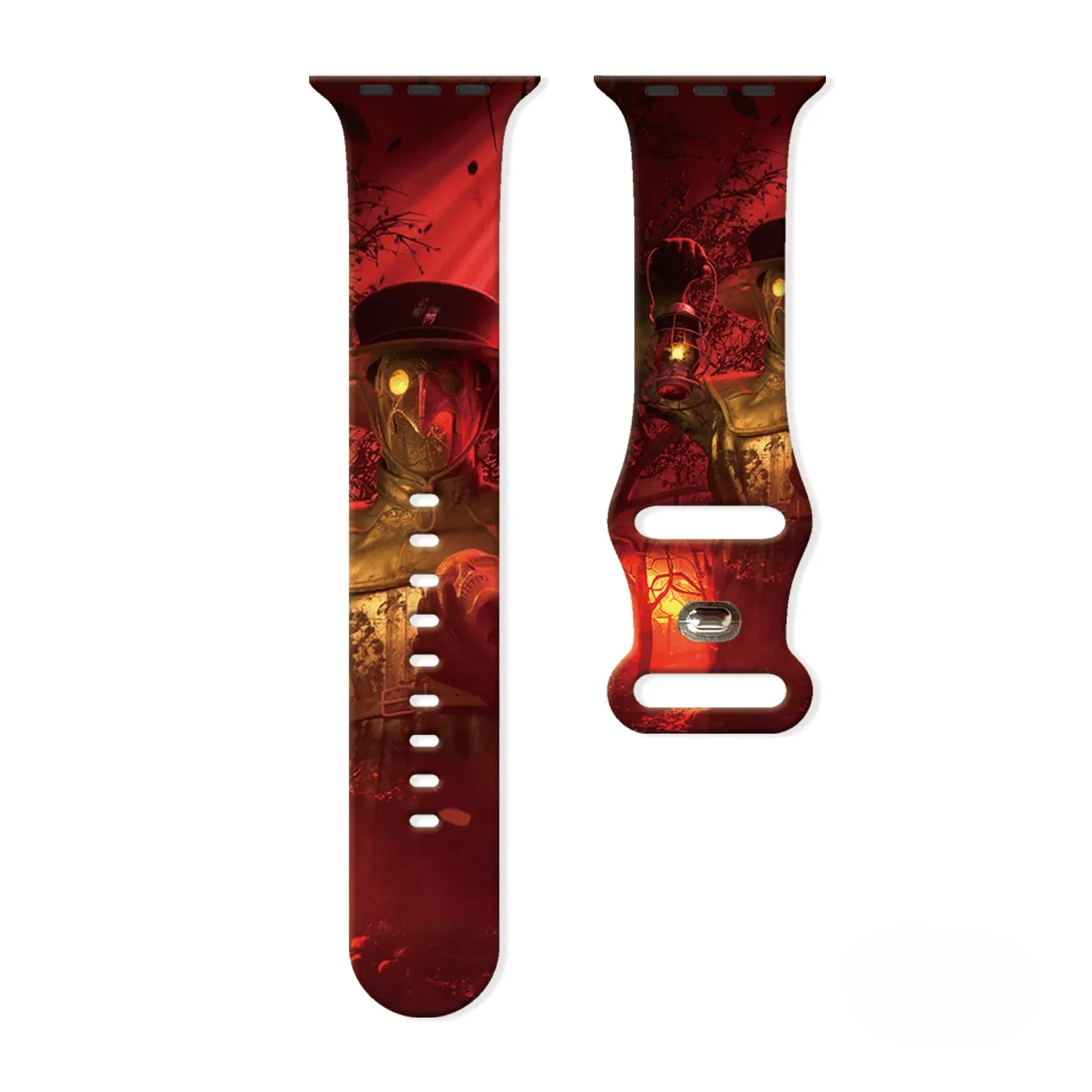

Night Falls Printed Strap for Apple Watch11 10 9 8 Silicone Band Replaceable Bracelet for iWatch 46mm 44mm 42mm 41mm Watchband
