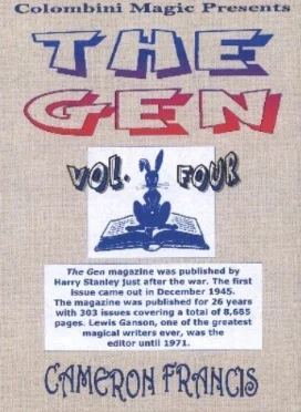 The Gen volume 4 by Cameron Francis - Magic tricks