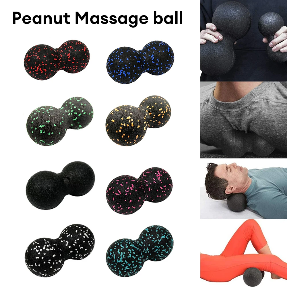 Fitness Ball High Density EPP Peanut Massage Ball Lightweight Back/Neck/Foot Mobility Ball Deep Tissue Myofascial Release