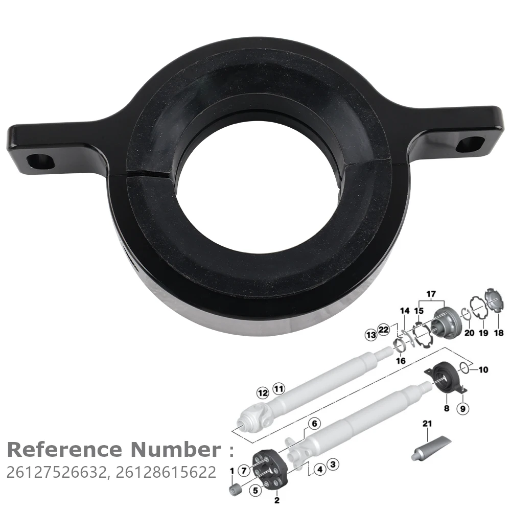 

Держатель центральных подшипников приводного вала 26128615622 Замена центрального крепления алюминия для BMW 335 E8X E9X F30 F31 F34 F32 E84