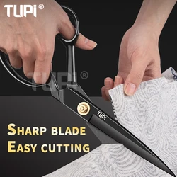 TUPI Professional Tailor Scissors Stainless Steel Tailor Shears Sewing Scissors for Fabric Clothes Needlework Cutter DIY Tool
