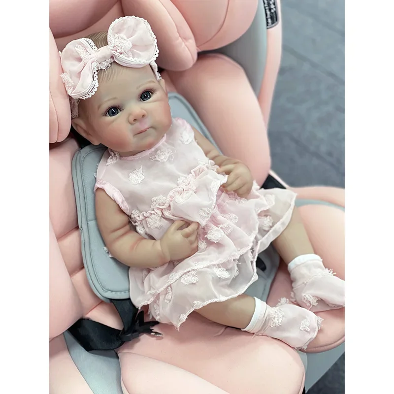 

18inch Full Body Vinyl Bettie Reborn Baby Dolls Lifelike Soft Touch Cuddly Baby 3D Skin with Visbile Veins Collectible Art Dolls