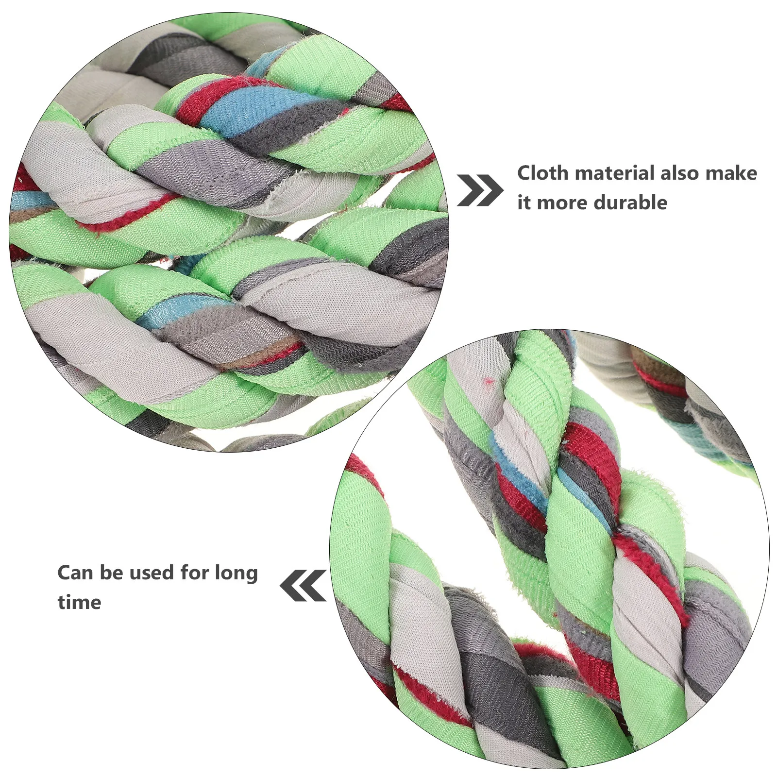 Cloth Tug-of-War Competition Rope Soft Flexible Twisted Design Ideal for Outdoor Games Team Building Cooperation Skill