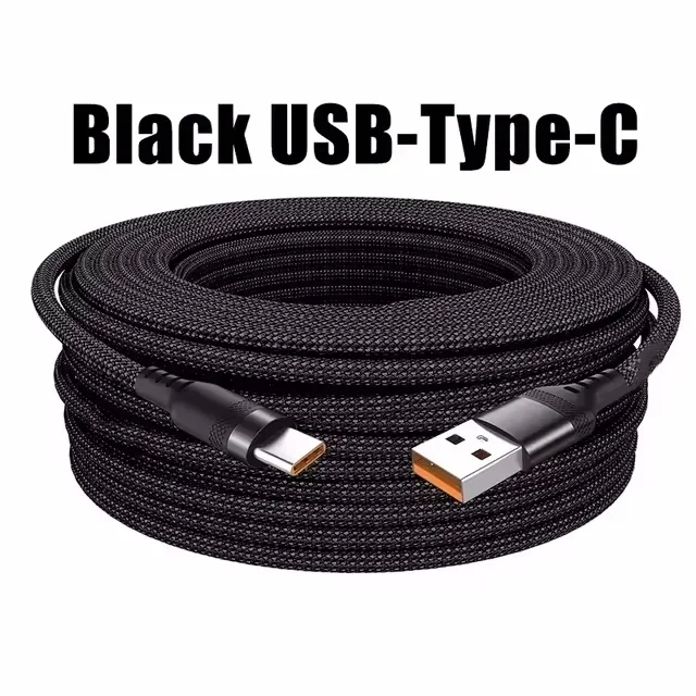 Universele USB Type C Kabel 5A Super Snelle Oplaadkabel 1 m 2 m3 m 5 m 8 m Verlengen Datakabel Voor iphone 15 Samsung Huawei Xiaomi PS4/5