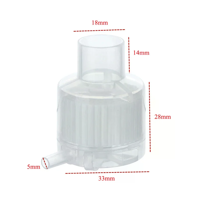 1/2/3/4 pces nariz artificial descartável médico com porta de entrada de oxigênio umidificação traqueostomia ventilação trocadores de umidade de calor