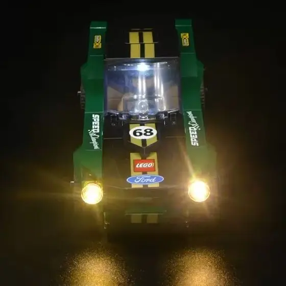 LED Lighting Set Suitable for LEGO 1968 Ford Mustang Fastback 75884 Building Blocks