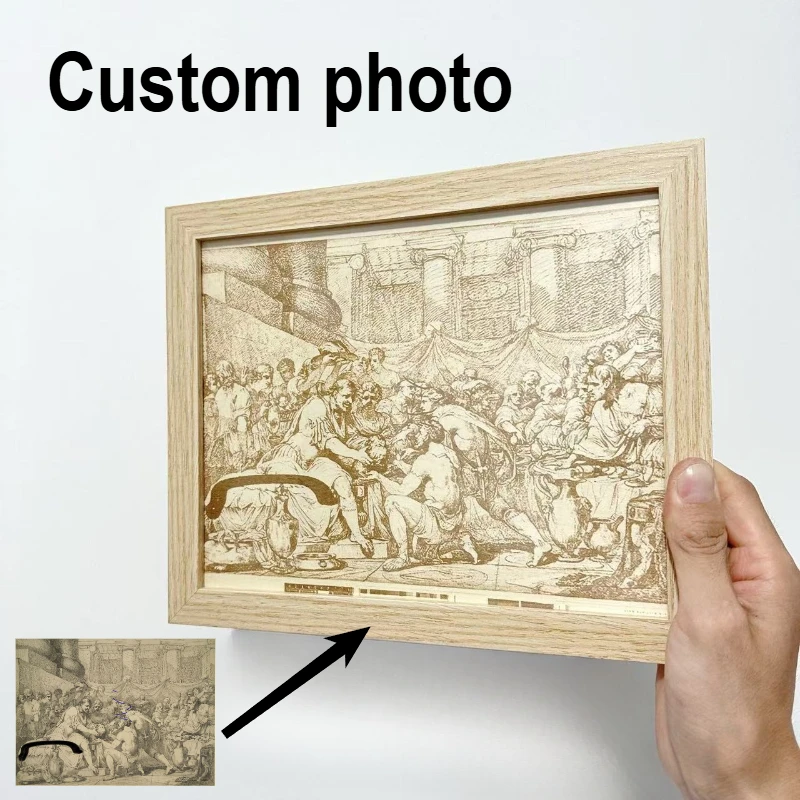 

Custom Wood Photos with Wooden Photo Frame Your Painting on Wood Planks Home Decor Custom Photo Pets Wedding Family Art Painting