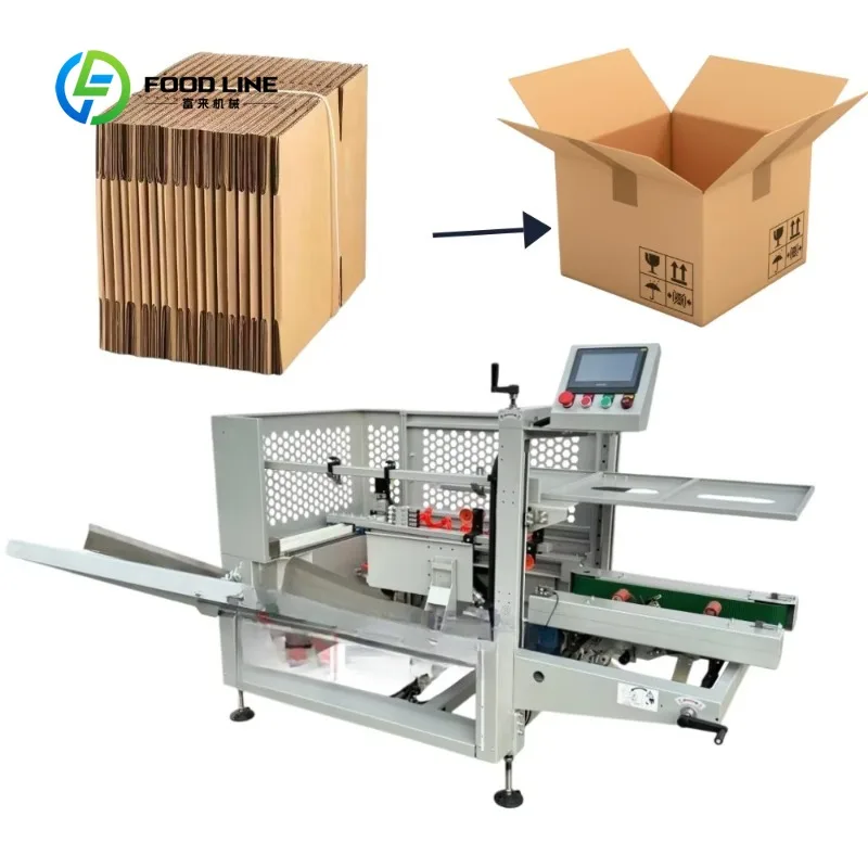 Efficient Carton Opening Machine with Safety Sensor & Fast Unfolding Speed for Logistics Warehouses