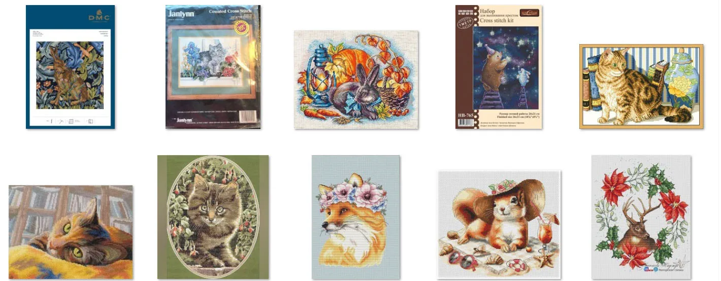 Christmas Cross Stitch Kits, Embroidery Needlework Sets, DIY Canvas Sewing Crafts, Cat on the windowsill 38-32