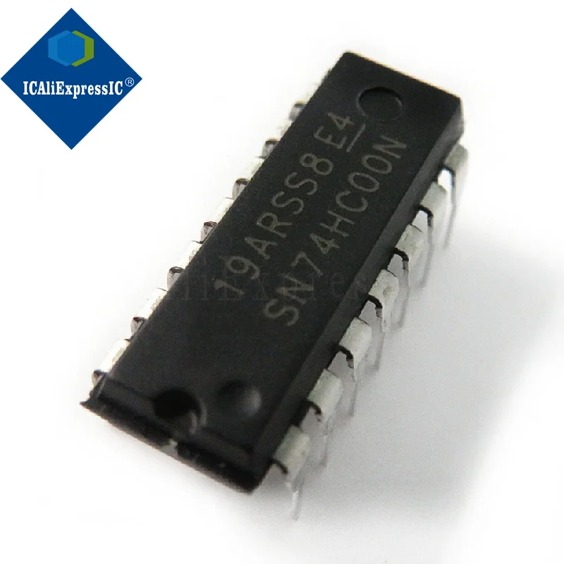 10pcs/lot SN74HC00N 74HC00 SN74HC00 DIP-14  Gates Quad 2-Input new original In Stock