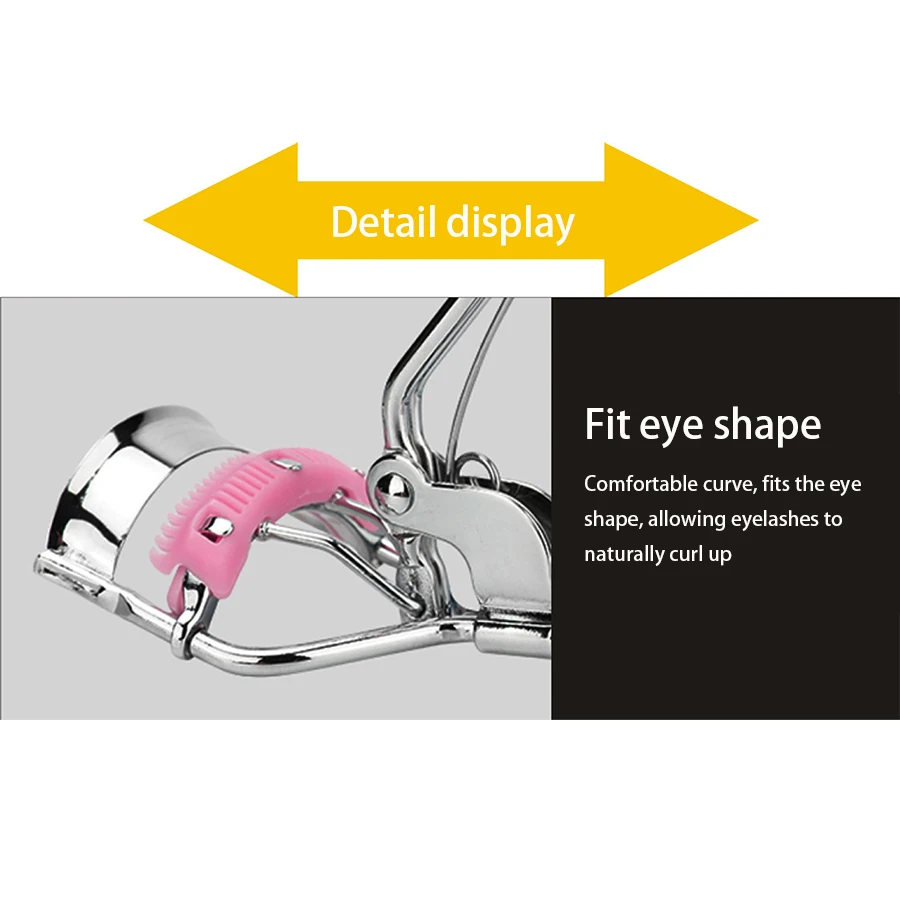 Silicone Handle Eyelash Curler Practical Eyelash Curler Wide Angle Curler Suitable For Beginners In Beauty And Makeup Tools