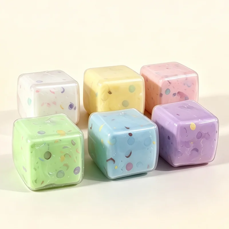 Handmade Stretch Cube Ball Toy Butter Block Sinking Non-toxic Shapeable Emotional Release Calming Squish Squeeze Toy for Focus