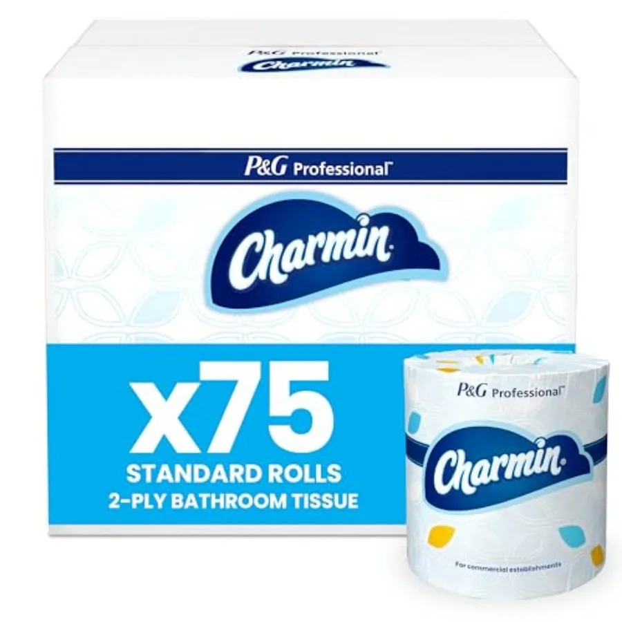 

Charmin For Commercial Use Toilet Paper, Individually Wrapped, 2-Ply Standard Roll, 75 Rolls/Case, 450 Sheets/Roll