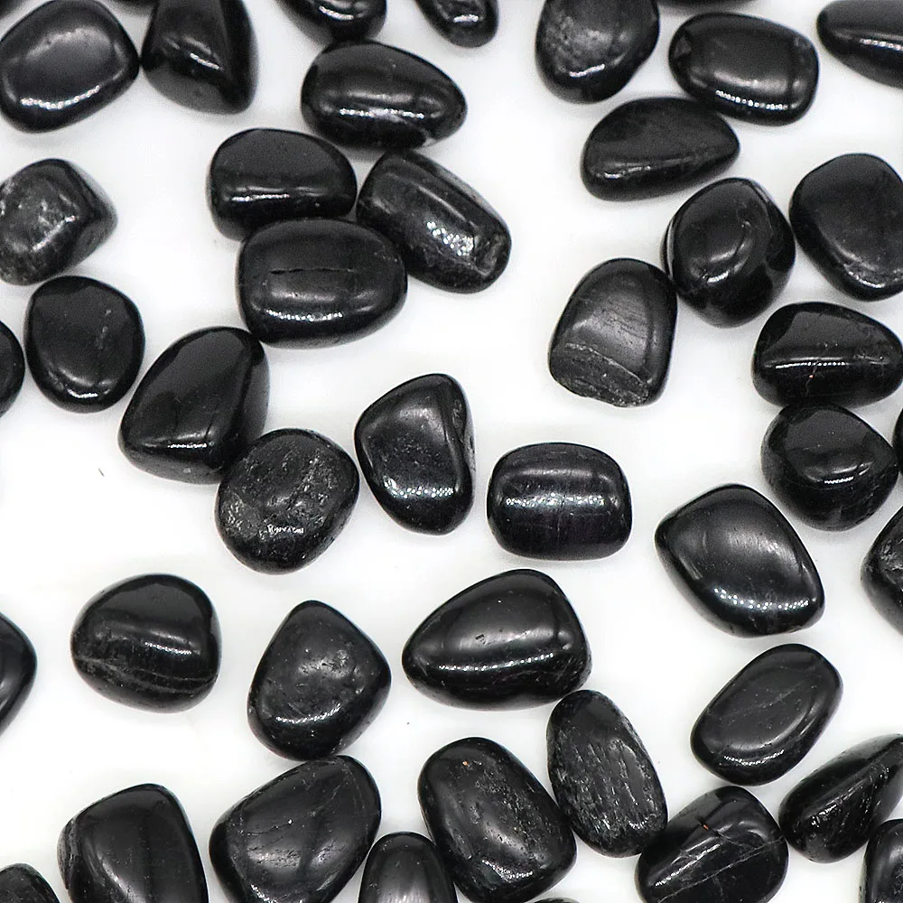 Natural Black Tourmaline Tumbled Stones Bulk Healing Crystal Energy Minerals Specimen Reiki Quartz Gems Tank Aquarium Home Decor