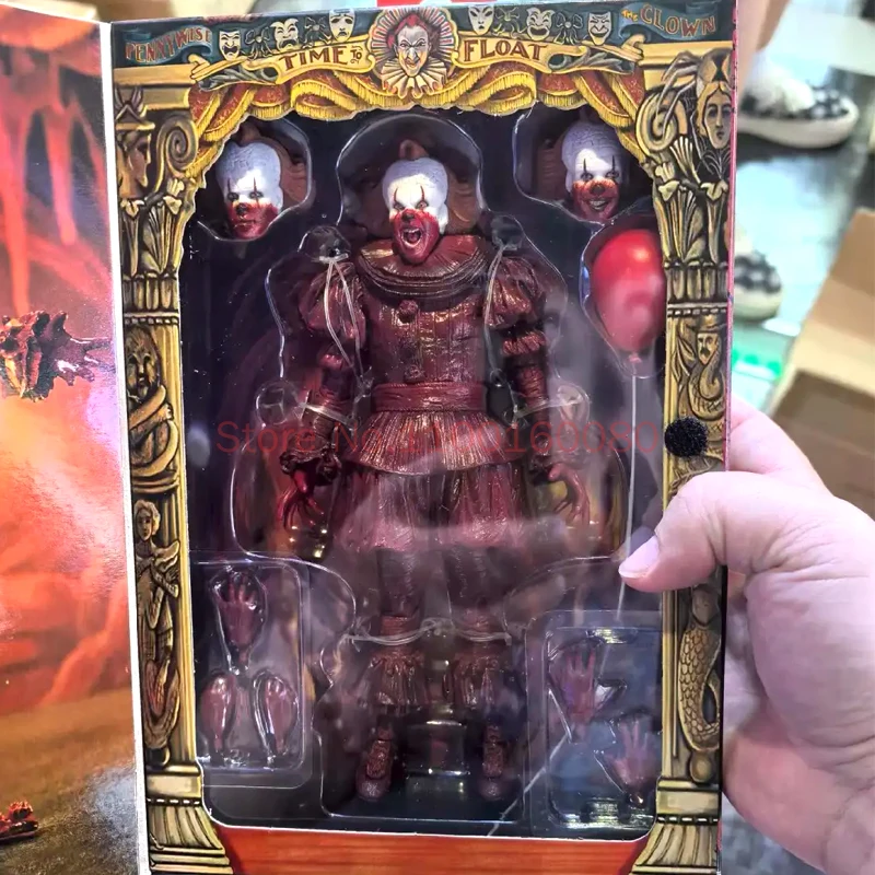 

【new】Official Laser Genuine Clown Series Blood drenched Edition Penny Wise Mobile Doll Handmade Toy Birthday Gift Collection