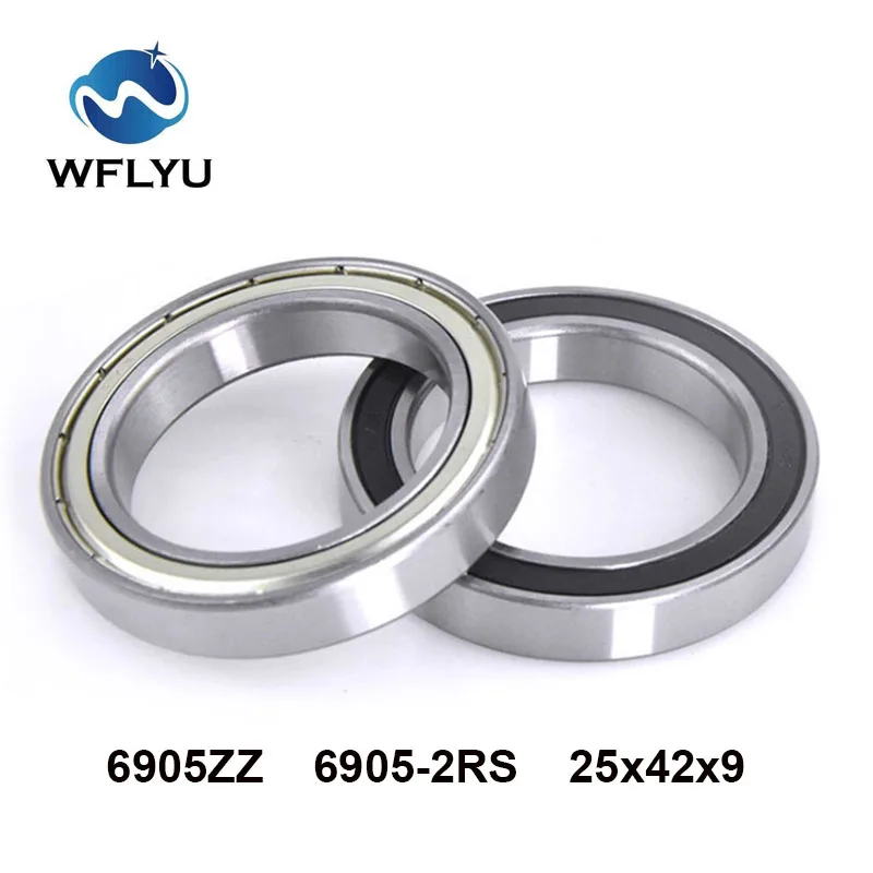 

WFLYU 5PCS 6905ZZ 6905-2RS Bearing ABEC-7 25x42x9 mm Thin Section 6905 2RS Ball Bearings 6905RS 61905ZZ