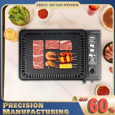 Poêle à gril à gaz Portable Butane GPL Camping Barbecue cuisinière à gaz cuisinière de cuisine en plein air pour Patio Barbecue fête